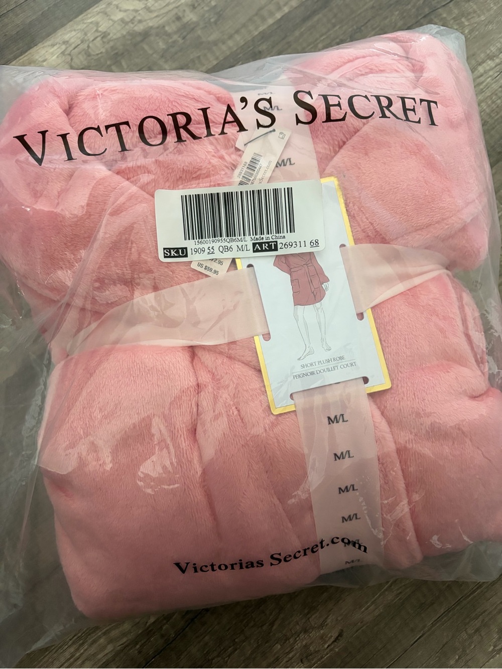 Victoria's Secret Plush Robe - Light Pink
